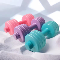 Nouveauté, best-seller, haltères gonflables pliables, design compact et portable, équipement d'exercice aérobie, haltères remplis d'eau