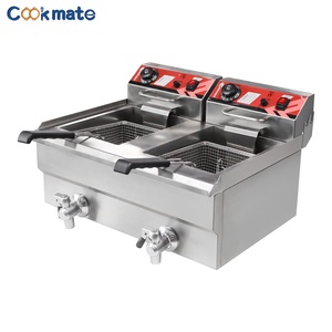 Friteuse Professionnelle Robuste à Panier Unique, Comprend des Paniers à Friture et un Couvercle de Nuit Électrique ou à Gaz - Product Image 5