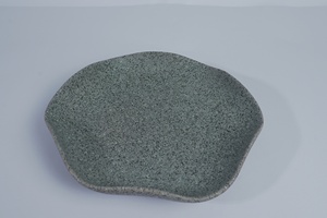 Nordic Granite Stone Tableware Creative Ruffled <b>Ceramic</b> <b>Plate</b> Hotel Dinner <b>Plate</b> Family <b>Plate</b> - Product Image 3