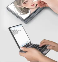 Laptop Mini Oem Alder Lake-N N150/N95 8 Inci Layar Sentuh Keyboard Backlit Abu-abu Bt5.2 Sistem Operasi Windows 11 Pro PC Saku 2 in 1