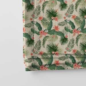 Tissu imprimé en mélange de lin et de coton de qualité supérieure, 50 % coton, 50 % lin, 120 g/m², texture imprimée, pour la confection de pantalons et de vêtements quotidiens pour hommes - Product Image 5