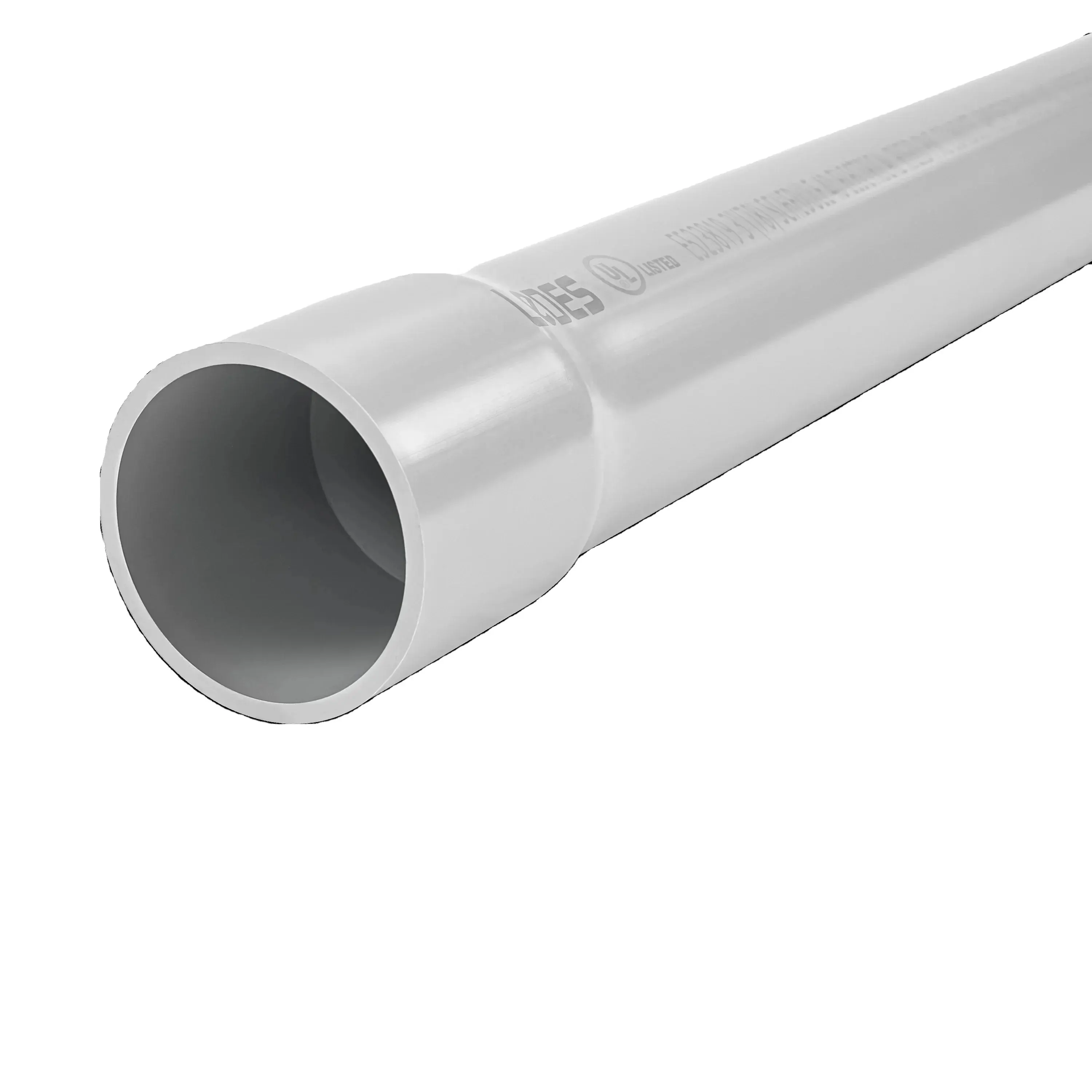 LeDES 3 "Sch 40 tuyau en PVC FT4 tuyau de conduit en PVC rigide électrique résistant au feu certifié UL 651 résistant à la lumière du soleil pour le projet de câblage