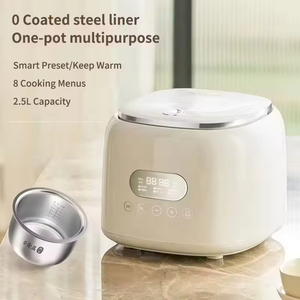 Cuisinière à riz électrique numérique multifonction de haute qualité 2,5 L avec cuve intérieure en acier inoxydable pour cuisson à faible teneur en sucre - Product Image 3