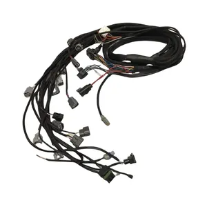 wholesale factory custom auto h4 hid double single relay light wire harness