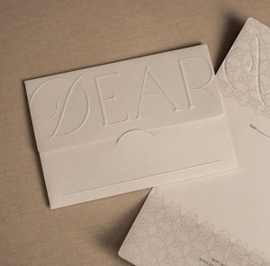 Tùy chỉnh sang trọng Thiệp mời dập nổi/Debossed logo lá vàng dập giấy thẻ kinh doanh - Product Image 2