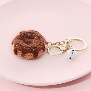 Wholesale Keychain Fruit Keychain Food Keychain Hand Made Knitted Watermelon Orange Crochet Keying Crochet Donut Fruit <b>Key</b> <b>Ring</b> - Product Image 3