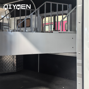 Diviseurs de camion américain miniature 2-4 couvercle en aluminium flottant boîte de Transport en acier pour remorque à chevaux vente de logements - Product Image 4