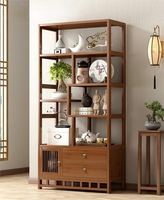 Meuble de présentation de thé, étagère de séparation de salon, panneau de bibliothèque, design moderne, rangement durable, armoire à multiples compartiments, meuble d'ornement