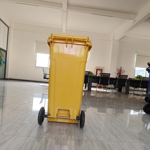 100L ngoài trời công cộng HDPE chất thải có thể với nắp được sử dụng cho hộ gia đình đường phố công nghiệp rác thu thập và tái chế - Product Image 3