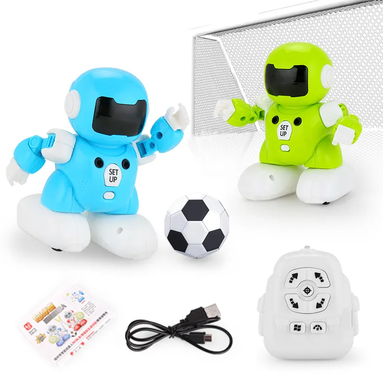 Balón de fútbol con control remoto para niños, juguete interactivo inteligente con música y luz, 2,4G