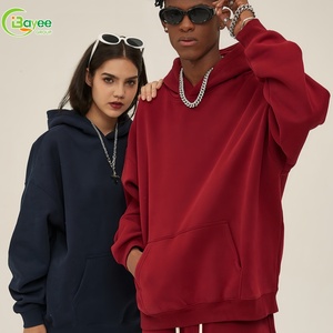 <span class=keywords><strong>Felpa</strong></span> con Cappuccio da <span class=keywords><strong>Uomo</strong></span> con Stampa in Rilievo, Streetwear di Alta Qualità, 500 Grammi, 100% <span class=keywords><strong>Cotone</strong></span>, Pullover Pesante Unisex - Product Image 3