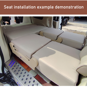 Siège-lit en <span class=keywords><strong>cuir</strong></span> réglable pour conversion de Sprinter MPV en camping-car, 2 places, camping-car - Product Image 5