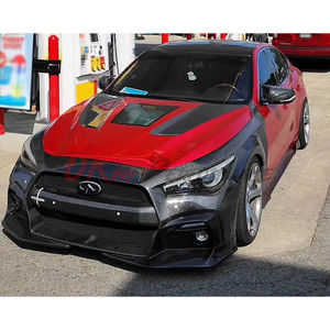 Parachoques Delantero de Fibra de Carbono Estilo <span class=keywords><strong>Blitz</strong></span> Q50 para Infiniti Q50 2013-2024 - Product Image 5