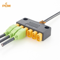 Câble de connecteur de charge solaire 6 ports XT-60, interface 6x mâle vers femelle pour équipement d'alimentation extérieur, stockage de batterie, énergie
