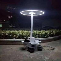 Prix table et banc de charge solaire pique-nique banc à énergie solaire siège solaire intelligent avec panneau un