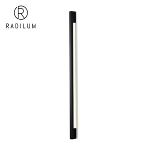 Applique Murale Linéaire en Aluminium, Style Nordique Minimaliste Moderne, pour Chambre à Coucher, Chevet, Salon, Décoration d'Ambiance, Luminaire LED Long Noir - Product Image 1