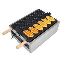 Machine à Taiyaki en forme de poisson commerciale avec prix de gros, machine à gaufres croustillantes, machine à gaufres en forme de poisson industrielle