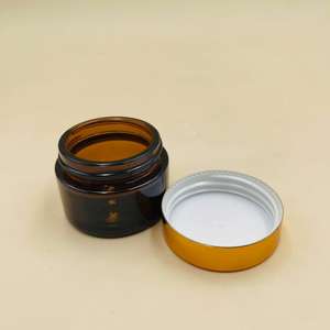 Etiqueta con LOGOTIPO de Color Personalizado, 10g, 20G, 30g, 50g, vidrio de soda y cal, tapa hueca de bambú, ámbar, <span class=keywords><strong>exfoliante</strong></span> transparente, tarro de crema para el cuidado de la piel del cuerpo y la cara - Product Image 2