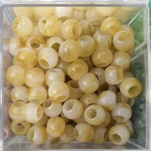 Acrylic lỗ lớn hạt hai màu nhựa trong suốt lỗ lớn hạt phụ kiện tự làm gumball lỏng Hạt bán buôn - Product Image 5