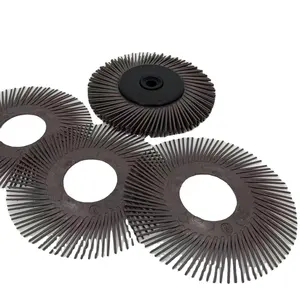 Factory 150mm Silver Polishing Brush Radial Bristle Discs With Mandrels for Jewelry Making Metal Finishing and Polishing