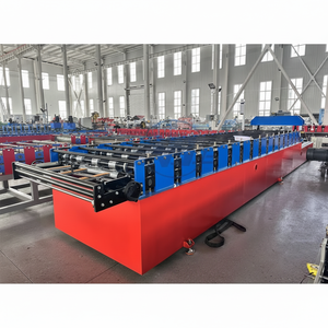 Hoja de techo de metal trapezoidal Hoja de techo de corte continuo Máquina formadora de rollos Precio bajo Altamente automatizado - Product Image 1