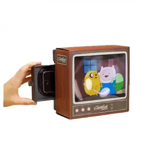 Portátil Vintage Digital TV teléfono móvil lupa de pantalla plegable soporte para teléfonos celulares