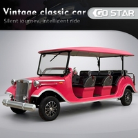 Voiture électrique classique vintage 11 places, style rétro antique, homologuée CE, autonomie 200 km, à vendre, haute qualité