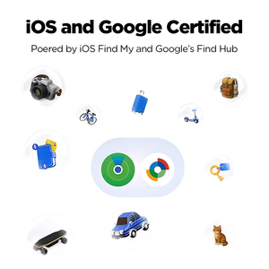 迷你圆形IOS MFI认证和安卓谷歌查找集线器双系统宠物防丢失跟踪设备钥匙查找器智能全球定位系统跟踪器 - Product Image 5