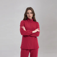 Vêtements de travail médicaux en gros, uniformes unisexes pour infirmières, confortables, durables, respirants, vêtements de travail tendance, veste en polyester