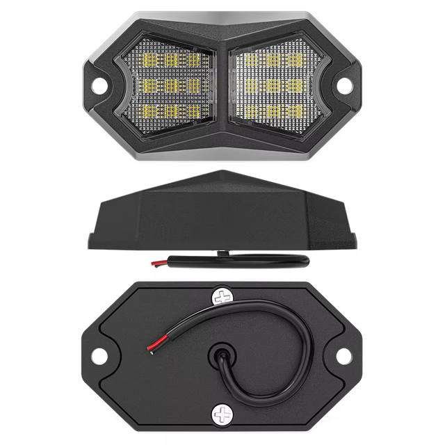 DXZ MD-18 18 LED RGB Rock Lights for Cars/Trucks-IP67 Waterproof Flash Side Marker/Warning Lamp CE Certified 12V Universal Light