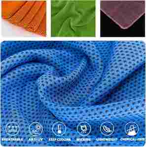 Serviettes de sport en soie glacée à séchage rapide, absorbant la transpiration, avec logo personnalisé, pour la salle de sport et le fitness - Product Image 3