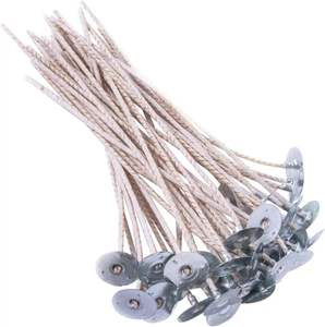 Accesorios para velas sin humo de fibra de algodón éxito de ventas al por mayor mechas para velas para hacer velas DIY - Product Image 3