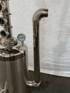 Towin 100L Équipement de Distillation <span class=keywords><strong>Gin</strong></span>/Rhum/Brandy, Alambic Domestique avec Pompe et Moteur, Colonne en Cuivre de 4 pouces, Épaisseur 2mm, Cuivre Rouge Électrique - Product Image 5
