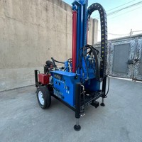 Machine de forage de puits d'eau montée sur roues pour l'exploitation minière et l'exploration hydrologique
