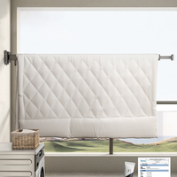 SANIPRO Séchoir à linge mural télescopique coupe-vent pour balcon, en alliage d'aluminium, pliable, avec barre extensible