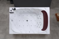 Bain à remous autoportant moderne en acrylique pour intérieur, rectangulaire, 1,82 m, pour 2 personnes, avec massage profond, SPA pour adultes, 30 jets, pour hôtel et villa