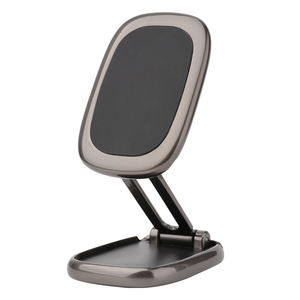 Vente chaude 2025 alliage d'aluminium + Silicone aimant fort support de voiture de téléphone portable 360 réglage aimant Portable pliable - Product Image 2