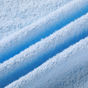 Nhiều Màu 100% Bông Chải Kỹ Pháp Terry <span class=keywords><strong>Double</strong></span> Side Dệt Bông Khăn Vải Cho Khăn Tắm Áo Choàng Bông Vải Cuộn - Product Image 2