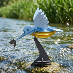 CUPUZ 3D Kingfisher Paper Puzzle <strong>Master</strong> of the Perfect Dive DIY Desk Decor <strong>Craft</strong> Kit Educational Toys Puzzles &amp; <strong>Games</strong> - Product Image 1