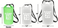 Mochila Impermeable con Logotipo Personalizado, Sellada con Calor, de Alta Calidad, Bolsa Impermeable Cruzada de PVC con Logotipo Personalizado