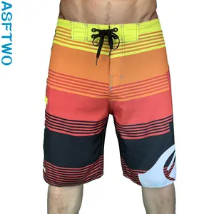 Custom Sublimation fitness sports big size men's trousers men's five cents peach fur surf speed dry beach trousers