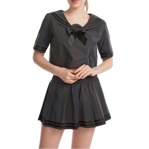 ชุดกะลาสีสะท้อนแสงสีรุ้งสไตล์วิทยาลัยญี่ปุ่นสำหรับฤดูใบไม้ผลิฤดูร้อนชุดเครื่องแบบเสื้อคอสเพลย์สำหรับเด็กนักเรียนหญิงกระโปรง - Product Image 3