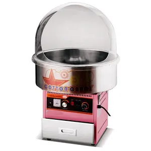 Electric sugar candy floss machine commercial cotton candy machine with stainless steel bowl