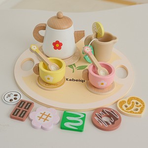 Nouvel Arrivage en Gros : Ensemble de <span class=keywords><strong>Thé</strong></span> en Bois Montessori, Jouets d'Imitation, Jeux Interactifs Amusants Parents-Enfants - Product Image 2