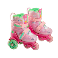 Patins à roulettes triangulaires pour débutants de 3 à 6 ans, vente flash, patins à roulettes lumineux pour garçons et filles, taille réglable