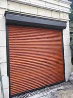 Porte de garage à enroulement en aluminium anti-effraction, moderne, résistante au vent, de bonne qualité, silencieuse, automatique et manuelle