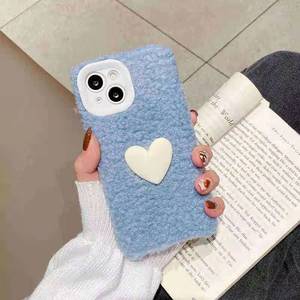 Funda de piel cálida para teléfono móvil, Protector de tela de felpa para galaxy s21, iphone 12 11 pro max - Product Image 3