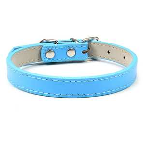 Collar de Perro Ajustable de Cuero PU Impermeable de Primera Calidad, con Remaches Anti-Mordidas, Hebilla de Metal Monocromática para Perros Pequeños y Medianos, Gatos, Uso Diario - Product Image 5