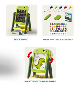 กระดานวาดภาพแม่เหล็กสองด้านสำหรับเด็กไดโนเสาร์และกวางเอลก์มี2รูปแบบกระดานพลาสติกสร้างสรรค์เพื่อการศึกษาสำหรับเด็ก - Product Image 2
