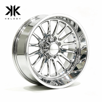 Nouvelles jantes personnalisées en alliage d'aluminium forgé 6061 T6 chromé, à profil profond, à 10 branches en Y, légères, 25 mm, 18-24 pouces